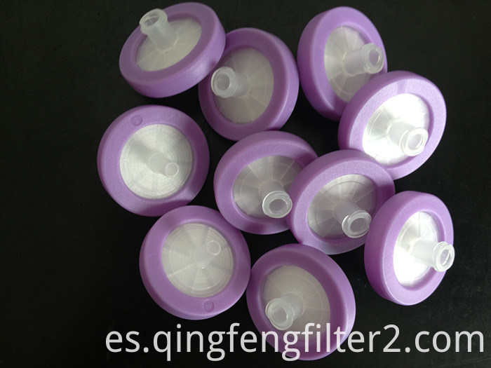 Filtro de jeringa de PTFE hidrófobo 0,22um 13 mm Proveedor El Consumible para Laboratorio